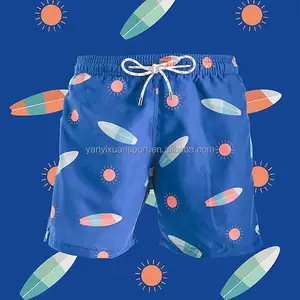 2023 men gym shorts 4 way stretch beach shorts men swimming trunks boys in swim trunks