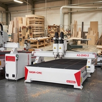 Router CNC de Doble Husillo Independiente 1325 1530 2030 2040 con Control DSP Mach3, Servomotor y Alta Eficiencia para Producción por Lotes