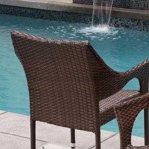 Chaise en rotin durable pour l'extérieur, chaise en rotin en plastique pour le jardin - Product Image 4