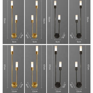 Lámpara de Pared de Estilo Nórdico con Dos Cabezales Dorados, G9 LAMP*2, Luces LED de Pared para el Hogar - Product Image 2