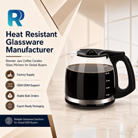 Carafe à café en verre de remplacement pour Mr. Coffee, série AM CG DW, 12 tasses, 1800 ml, résistante à la chaleur, Jarra De Cafe Decanter