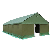 Tente de camouflage à structure en acier, abri de terrain robuste pour l'extérieur, modulaire, imperméable, résistante au vent, quatre saisons, 30 places, écologique