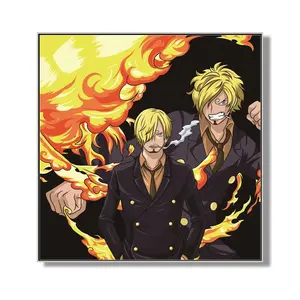 Home Decor Canvas Wall Art Pirate King One Piece Poster Prints Japanese Anime Modern Canvas Painting