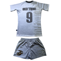 Großhandel Maßgefertigte Unisex Rugby-Trikots und -Shorts 100% Polyester Anti-UV Atmungsaktiv Schnelltrocknend Sportbekleidung