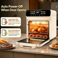 Oven Pemanggang Roti Listrik 10.3L dengan Timer Tunda Pintar Tanpa Perlu Membalikkan, Multi-Fungsi, Baja Anti Karat, Grosir Global