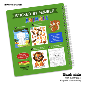 Best-sellers personnalisés pour enfants de 3 ans, comprenant des autocollants, des livres <span class=keywords><strong>à</strong></span> colorier, reliure spirale, couverture souple, impression offset - Product Image 2