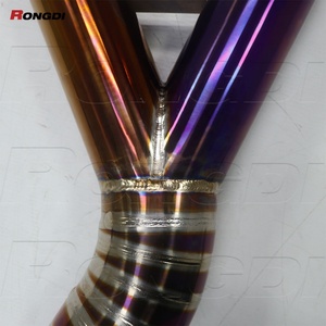 High Performance Titanium 3.5" Single Exhaust Midpipes for BMW M4 M3 G80 G82 G83 S58B30A 3.0T 2021-2024 - Product Image 4