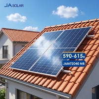 Module solaire JA Solar PERC N-type bifacial double vitrage JAM72D40 LB 595w 600w 605w 610w 615w, efficacité 23,2%