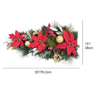 Precio bajo personalizado Artificial verde Navidad lágrima Swag paredes interiores decoraciones Navidad Swags - Product Image 1