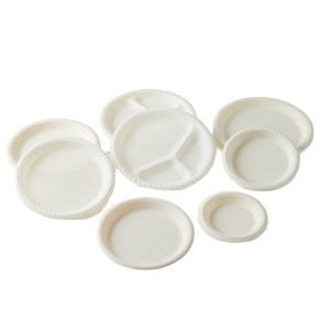 Go Disposable <b>Plastic</b> Dinner Plates 3 Compartment Food Container Microwave Safe Biodegradable Clamshell <b>Lunch</b> <b>Box</b> 6x6 Restaurant - Product Image 1