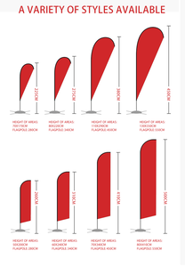 Bandiera da Spiaggia Personalizzata Economica 8Ft, Bandiera a Piuma per Promozioni Aziendali con Kit Asta in Fibra di Vetro e Picchetto - Product Image 5