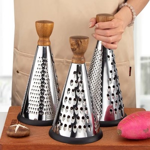 Hachoir, râpe et trancheuse multifonctionnel pour fruits, légumes et pommes de terre, râpe à fromage en acier inoxydable pour la cuisine - Product Image 5