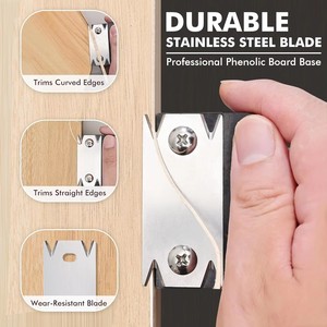 Mini dégrossisseur de chants à lame en acier inoxydable à changement rapide, poignée en plastique, pour placage <span class=keywords><strong>bois</strong></span>, PVC/ABS, durable, pour le travail du <span class=keywords><strong>bois</strong></span> - Product Image 3