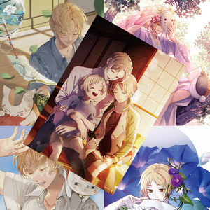 Juego de 8 Pósters Decorativos de Natsume <span class=keywords><strong>Yuujinchou</strong></span> para Sala de Estar, Dormitorio, Decoración del Hogar, Manualidades de Papel de Anime, Póster para Fanáticos - Product Image 1
