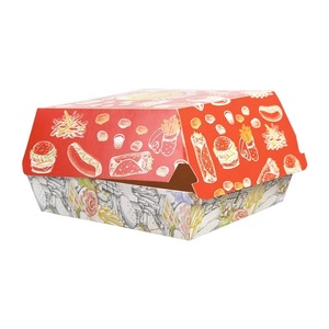 ハンバーガー持ち帰り用ボックス 高品質使い捨てバーガーボックス ハンバーガーボックス - Product Image 5