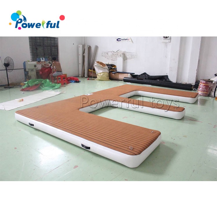 Деревянная плавающая Стыковочная платформа, надувная моторная лодка для яхты