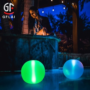 결혼식 호의 선물 충전식 DMX512 프로그램 원격 제어 풍선 LED 비치 볼 - Product Image 4