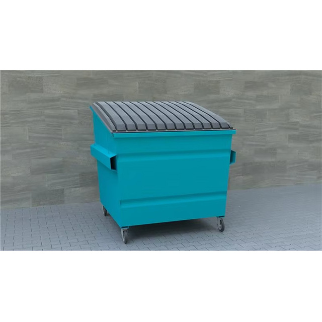 Steel Front End Loading 3 Yard Dumpsters/Skip Lift Bin with Rubber Lid Turkey-Made Garbage Container