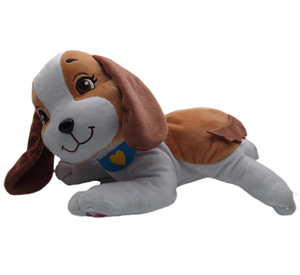 Venta al por mayor de Bajo MOQ mamá de peluche y 4 cachorros juguetes de peluche perro animal de peluche cachorro jugar juguete para niños - Product Image 4