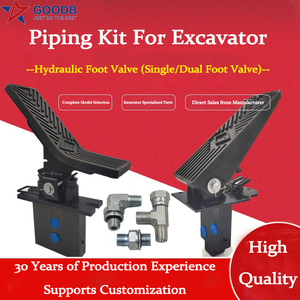 GOODB katup pengontrol Pedal kaki satu arah, pemecah hidrolik untuk pabrik ekskavator, suku cadang mesin konstruksi yang disediakan - Product Image 2