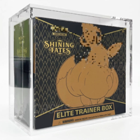 Boîte de présentation en acrylique magnétique ETB pour Elite Trainer Box, étui en acrylique premium pour présentoirs 5+8mm