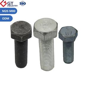 Vis hexagonales ASTM A193 A193M Grade GR <span class=keywords><strong>B5</strong></span> B6 B6X B7 B7M B16 avec écrous, rondelles, zinc noir HDG PTFE Xylan Dacromet - Product Image 2