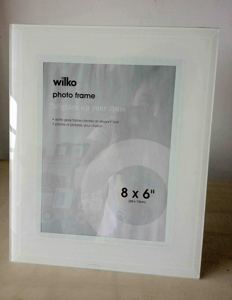 <strong>10x8</strong>" Glass <strong>Photo</strong> <strong>Frame</strong>, Black Glass Painting <strong>Photo</strong> <strong>Frame</strong>, Bevel Venetian Glass <strong>Photo</strong> <strong>Frame</strong> - Product Image 6