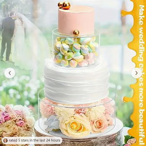 Acrylic bánh hiển thị đứng cupcake tráng miệng tháp đám cưới bên hiển thị tổ chức sự kiện tấm nhà bếp ăn uống thanh bánh đứng Nguồn cung cấp bên - Product Image 5