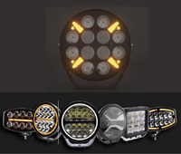 Vente chaude Euro 48W LED Lampe de Travail Double Couleur Ambre 4X4 Offroad Camion SUV Lampe de Travail Nouvel État Accessoires de Lumière de Voiture