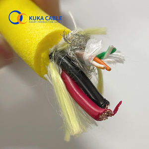 Câble d'alimentation 2x18AWG et câble de données à paires torsadées 2x2x26AWG, câble de communication hybride blindé en <span class=keywords><strong>mousse</strong></span> PUR, câble PUR pour ROV sous-marin - Product Image 1