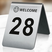 Numéros de table en acier inoxydable personnalisés en gros 2026
