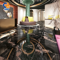 Carreaux de sol et de mur en porcelaine brillante moderne de haute qualité, 600x1200mm, 10mm d'épaisseur, texture pierre, antidérapants, antibactériens, pour salon, maison