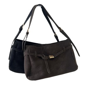 Bolso Bandolera para Mujer, Horizontal, Cuadrado, Color Negro Ébano, Cierre de Cremallera Resistente, para Uso Diario, Primavera 2026 J9067 - Product Image 5