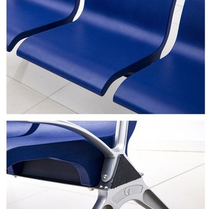 Silla de Espera Pública Weike Shengye, Color Azul Cielo, Metal, Tubo de Acero de 1.2 mm, PG04, Uso en Hospitales, Aeropuertos y Clínicas - Product Image 3