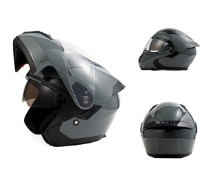 2026年式 ファクトリーフリップアップバイクヘルメット モジュラーヘルメットデザイン、ABS素材製。 簡単に折りたたんで収納できます。 - Product Image 5