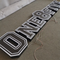 Letrero frontal de letras Led acrílico personalizado, letrero de canal 3D, letrero Led de tienda