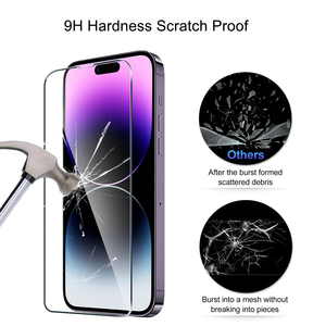 Protecteur d'écran en verre trempé de dureté 9H pour iPhone 17 Pro Max-Installation sans bulles anti-empreintes digitales HD - Product Image 4