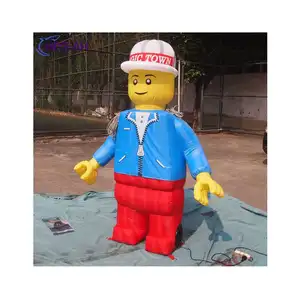 Reclame Lego Aangepaste Opblaasbare Lego Man Cartoon Sailor Mascotte Voor Verkoop