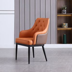 เก้าอี้ร้านอาหารหรูหราทันสมัยเฟอร์นิเจอร์ห้องอาหารหนังร่วมสมัยสำหรับโรงแรมและร้านอาหาร - Product Image 6