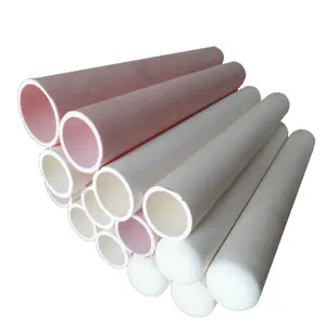 High temperature alumina ceramic corundum tube / 99 alumina tube with large diameter 60 mm