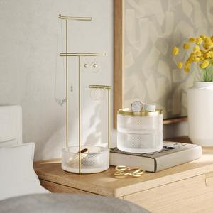 Exhibidor de Joyería de 3 Niveles, Organizador de Accesorios y Soporte para Pendientes - Product Image 2