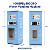 Máquina Expendedora de Agua Automática Comercial de 800 Galones por Día, Directo de Fábrica, Estación de Recarga de Agua, Purificación de Agua