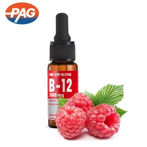 Label pribadi Raspberry Flavor Nutrition Health Care suplemen <span class=keywords><strong>Liquid</strong></span> <span class=keywords><strong>Vitamin</strong></span> B12 tetes - Product Image 1