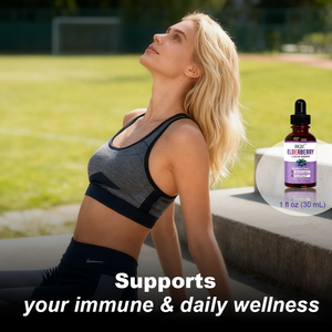 Gotas Líquidas de Sabugueiro (Sabor de Mirtilo) - Suplemento Dietético para Suporte Imunológico e Saúde Geral |   1 Fl oz (30mL) |   OEM/ODM - Product Image 6