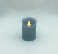 Bougies LED noires scintillantes à piles avec minuterie, 50 pièces