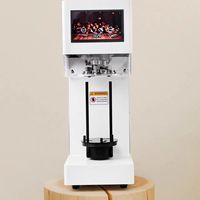 Nouvelle Machine Automatique de Scellage de Boîtes Sans Rotation pour Boissons Gazeuses, Gâteaux, Desserts, Boîtes PET et Boîtes de Thé aux Bulles