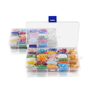 Children's Diy Beaded Jewelry Kit Bracelet Necklace Earrings <b>Set</b> 7-12 Years Metal Craft Toy With Colorful <b>Beads</b> For Kids - Product Image 5
