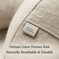 Oreiller de voyage en spandex à texture lin, 220g, léger, soutien à 360 degrés, oreiller de lit, fournisseur vérifié, directement du fabricant