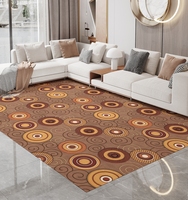 Ensembles de Tapis et Moquettes en TPE Modernes Personnalisés de Haute Qualité, Tuftés à la Main, à Motif Floral avec Logo et Découpe Personnalisée pour Hôtels, Maisons, et Salles d'Échantillons