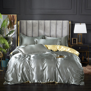 Hóa Chất fibre 7-Piece bedding <span class=keywords><strong>Set</strong></span> Duvet cover & 3-Piece tấm ga trải giường màu rắn sử dụng nhà - Product Image 6